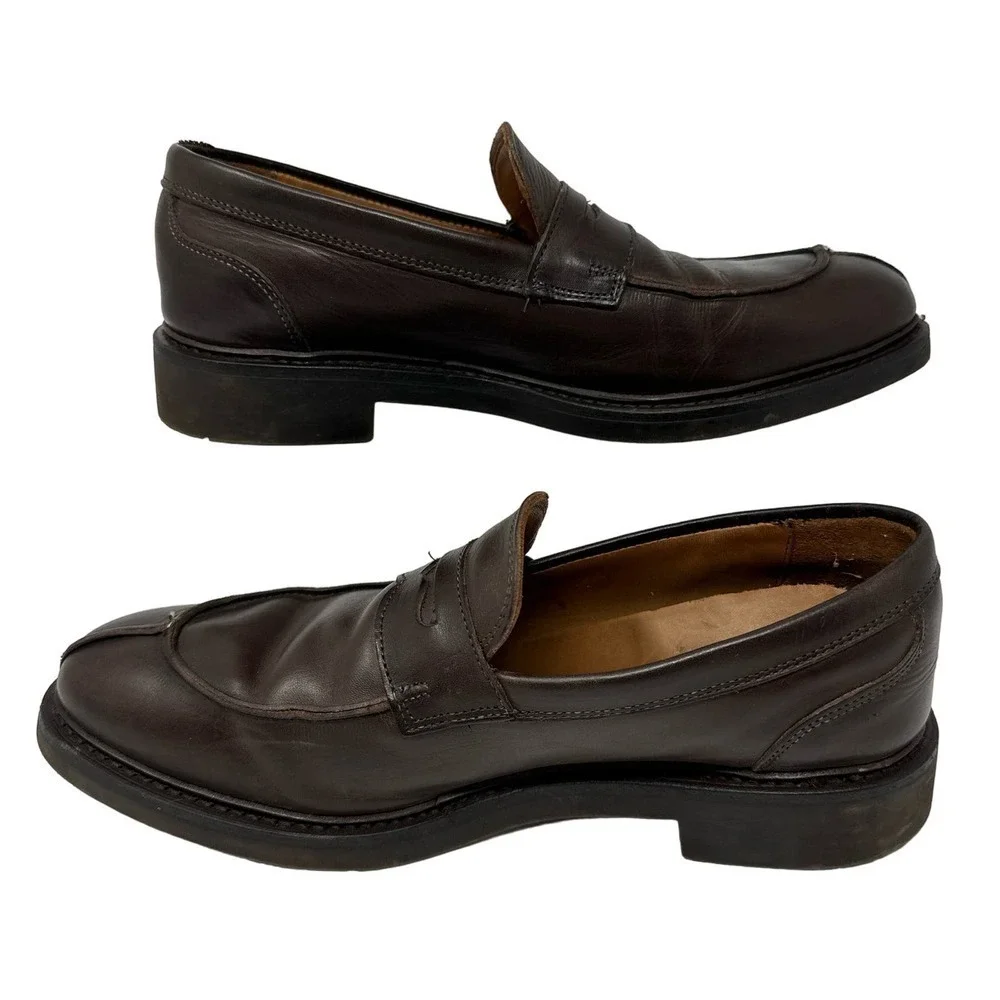 Allen Edmonds Denali Penny Loafers Mens 8.5D Brown Dress Shoes